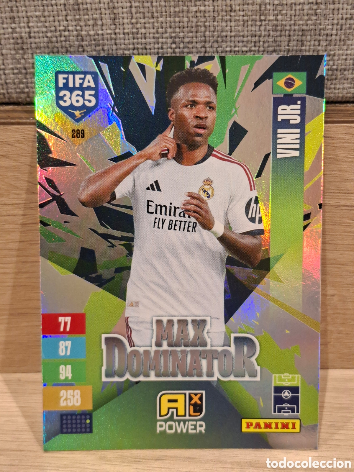 Cromos de f&uacute;tbol: #289 Vinicius VINI Jr. - Max Dominator