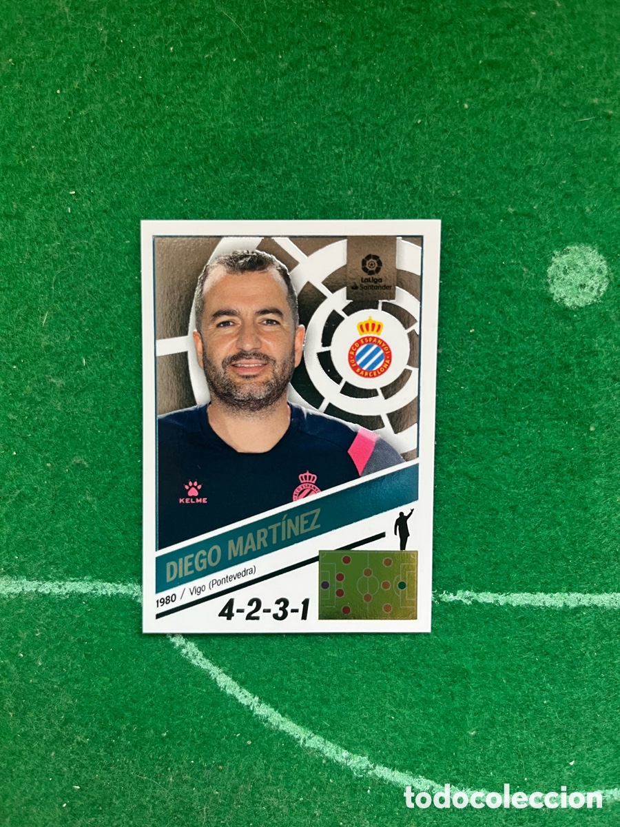 Cromos de f&uacute;tbol: 2 DIEGO MART&Iacute;NEZ ESPANYOL LIGA ESTE 2022 2023 PANINI ENTRENADOR