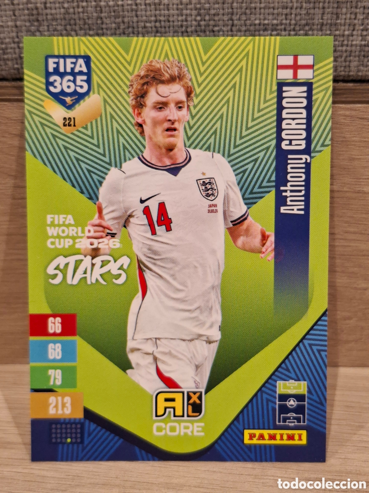 Cromos de f&uacute;tbol: #221 Anthony Gordon - Core