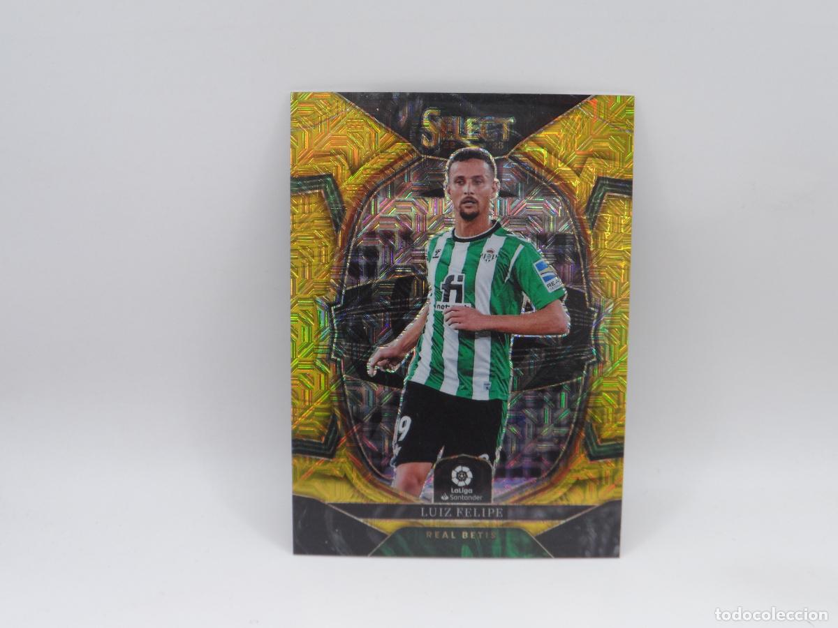 Cromos de f&uacute;tbol: 67 LUIZ FELIPE NUMERADA /10 GOLD MOJO BETIS PANINI SELECT 2022 2023 22 23 PRIZM