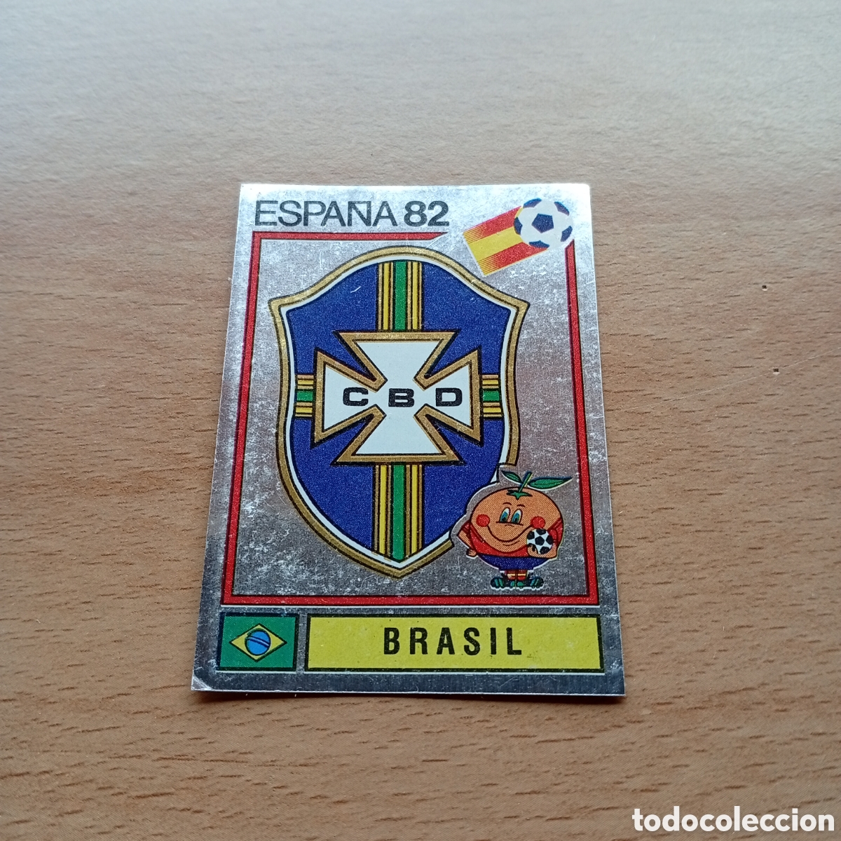 Cartes &agrave; collectionner de Football: 1982 ESPA&Ntilde;A 82 - N&ordm; 364 ESCUDO - BRASIL - PANINI