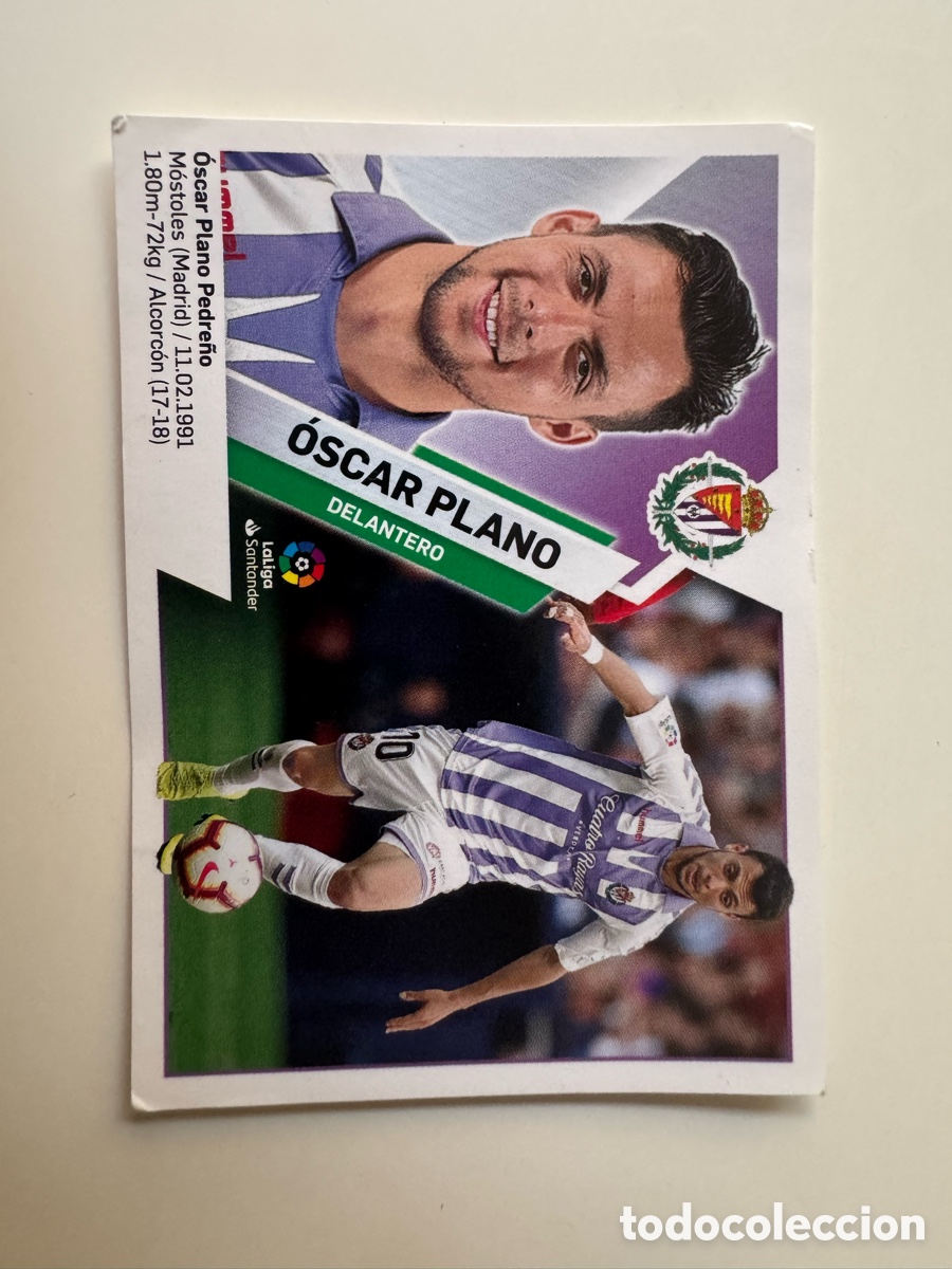 Cromos de f&uacute;tbol: PANINI LIGA ESTE 2019-2020 19 20 &ndash; N&ordm; 13 &ndash; oscar plano Real Valladolid