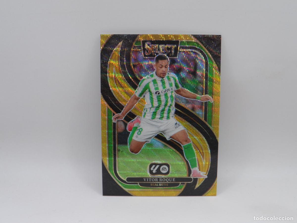 Cromos de f&uacute;tbol: 131 VITOR ROQUE NUMERADA /10 GOLD WAVE BETIS PANINI SELECT 2022 2023 22 23 PRIZM