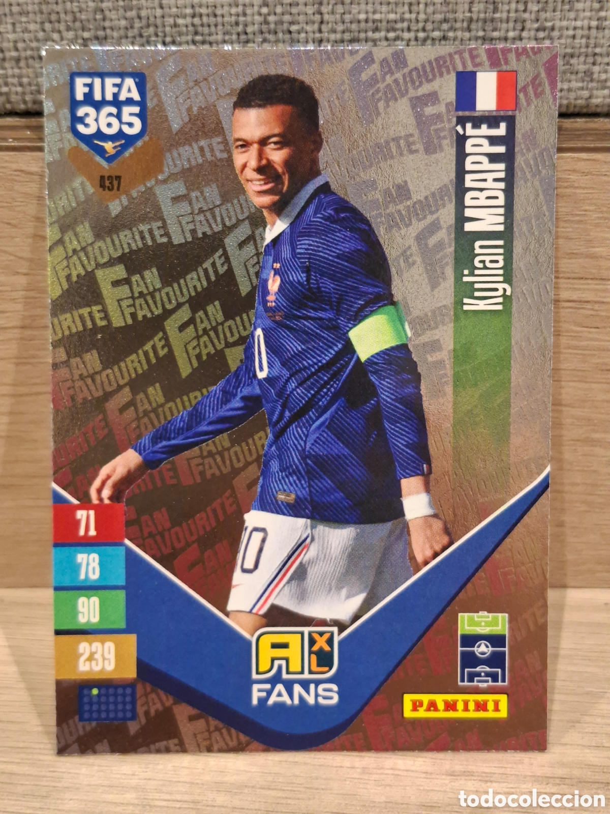Cromos de f&uacute;tbol: #437 Kylian Mbapp&eacute; - Fan favourite
