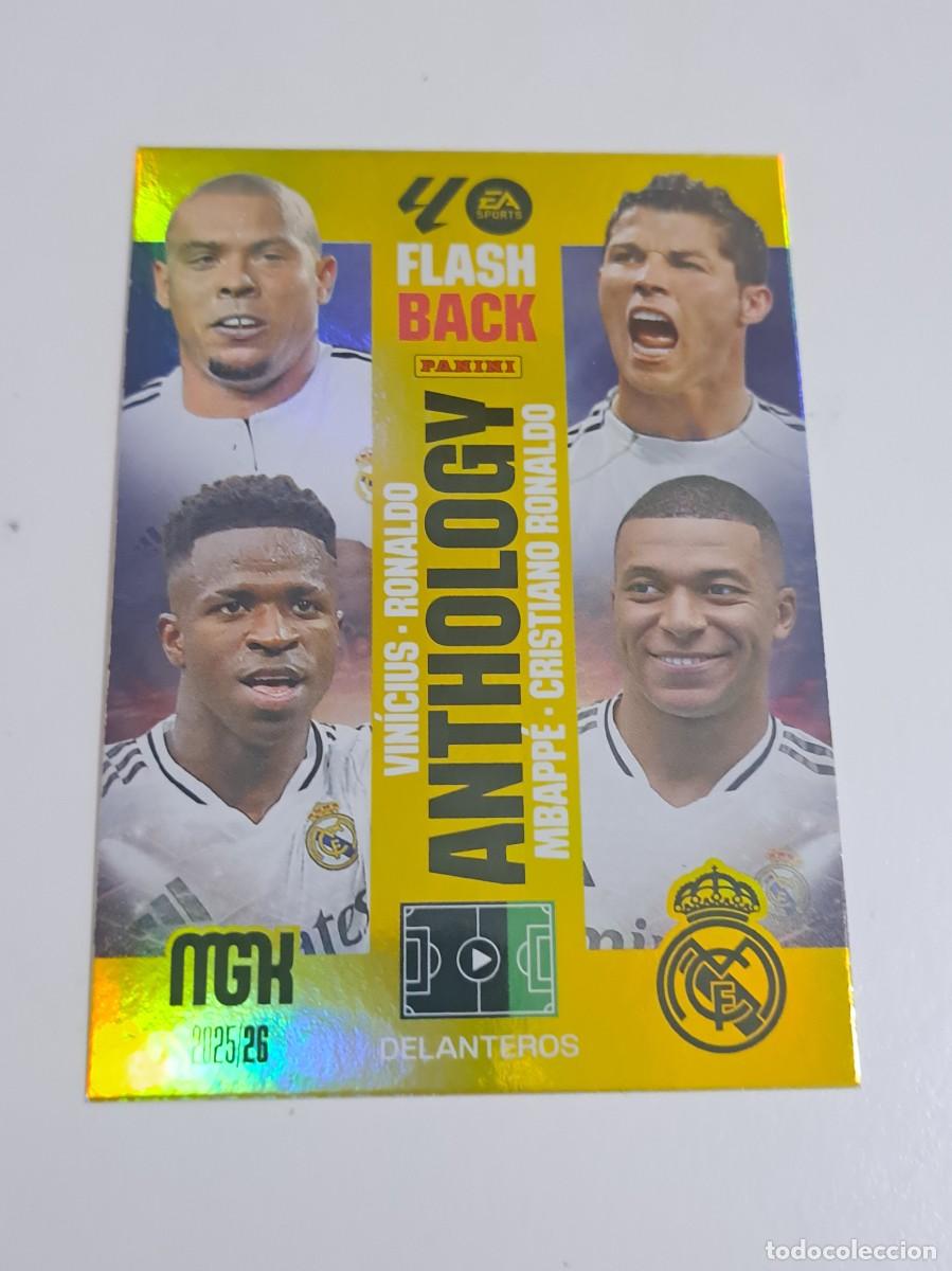 Cromos de f&uacute;tbol: CROMO CARD NUMERO 440 REAL MADRID RONALDO VINICIUS CR7 MBAPPE ANTHOLOGY MGK MEGACRACKS 2025-26 25-26