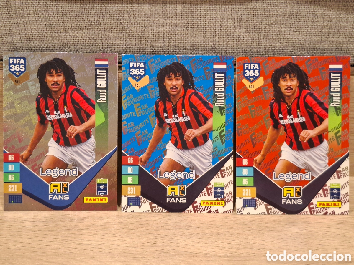 Cromos de f&uacute;tbol: #421 Ruud Gullit - Fan favourites - (silver-blue-red)