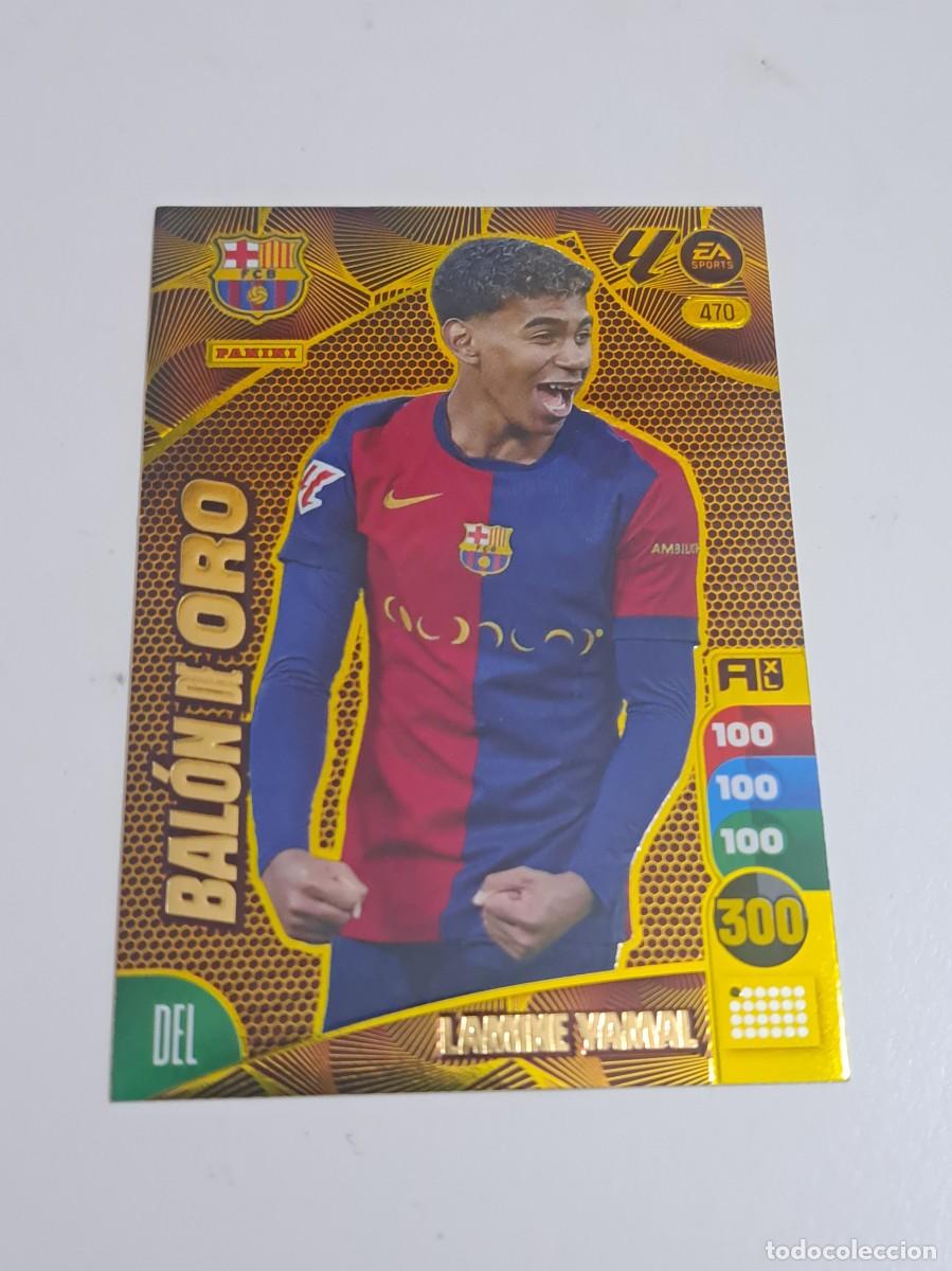 Cromos de f&uacute;tbol: CROMO CARD NUMERO 470 FC BARCELONA BAR&Ccedil;A LAMINE YAMAL BALON DE ORO ADRENALYN 2024-25 24-25 PANINI