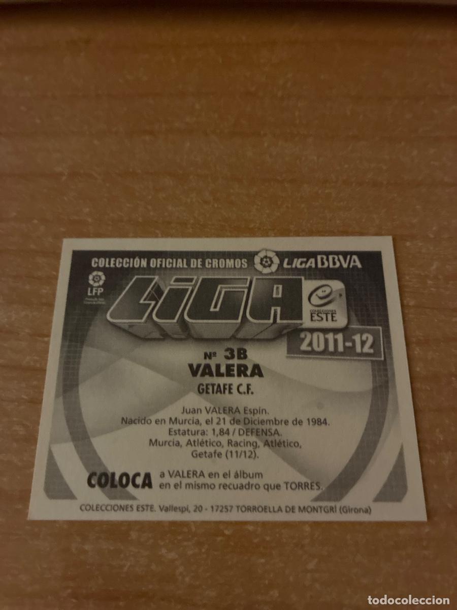 Cromos de f&uacute;tbol: 3 B VALERA GETAFE LIGA ESTE 2011 2012 - Foto 2