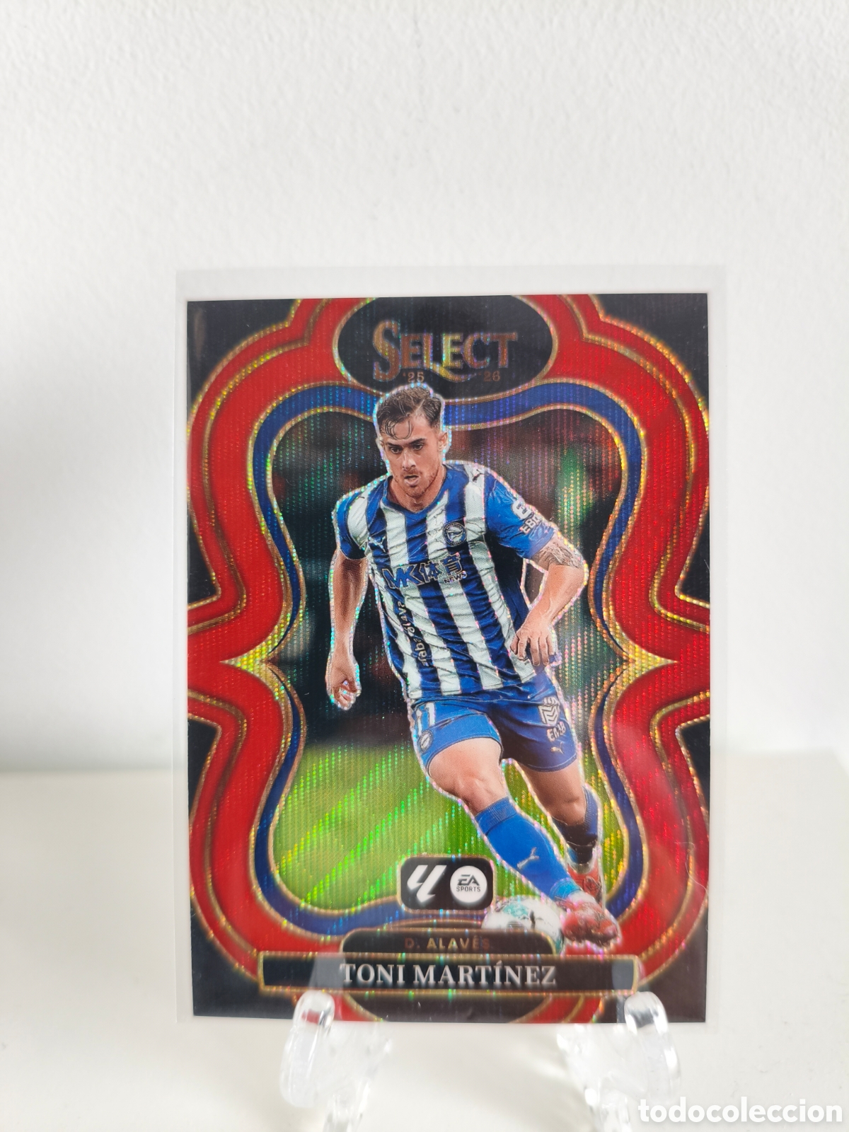 Cromos de f&uacute;tbol: Panini Select La Liga Toni Mart&iacute;nez Deportivo Alav&eacute;s Red Wave /59