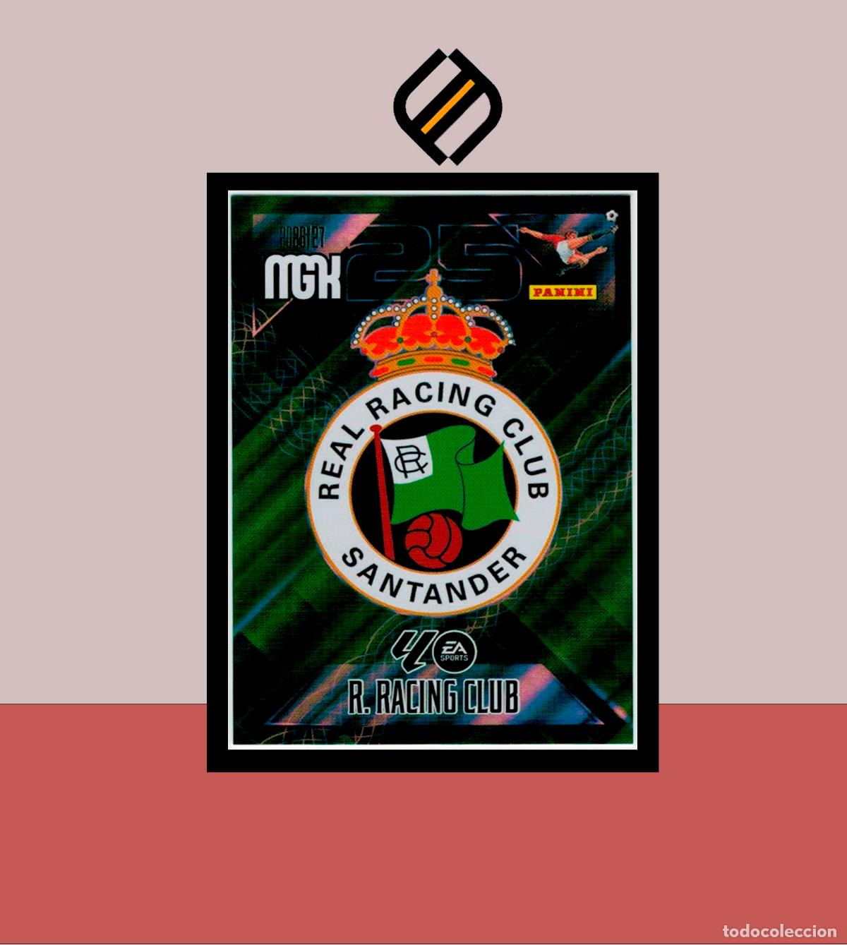 Cromos de f&uacute;tbol: MEGACRACKS 2026 2027 26 27 PANINI N&ordm; 271 ESCUDO RACING SANTANDER COLECCI&Oacute;N ALB&Uacute;M MGK