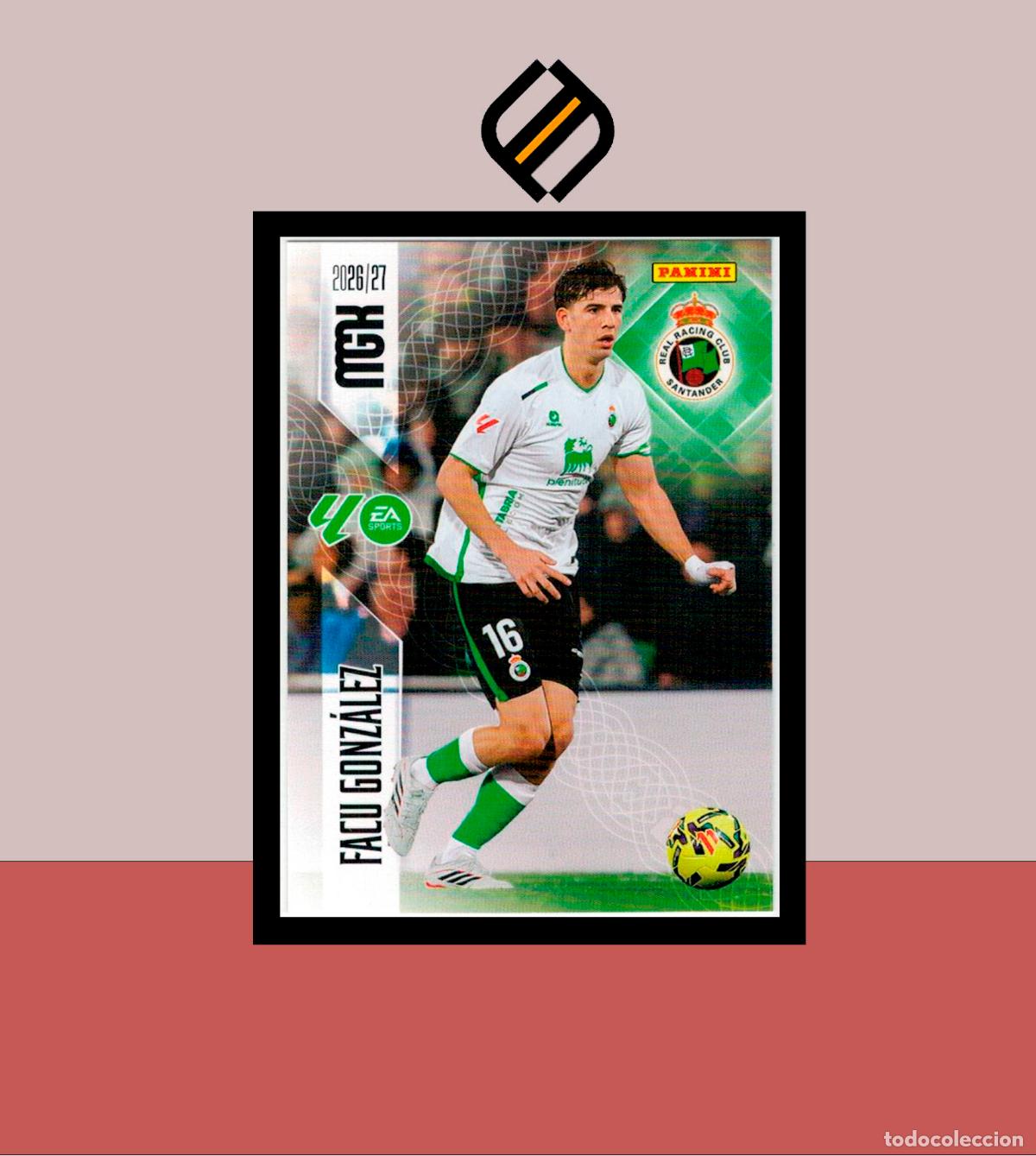 Cromos de f&uacute;tbol: MEGACRACKS 2026 2027 26 27 PANINI N&ordm; 276 FACU GONZ&Aacute;LEZ RACING SANTANDER COLECCI&Oacute;N ALB&Uacute;M MGK