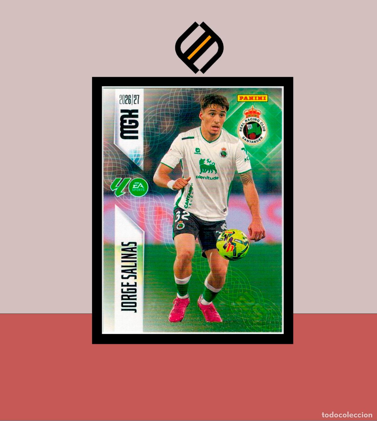 Cromos de f&uacute;tbol: MEGACRACKS 2026 2027 26 27 PANINI N&ordm; 279 JORGE SALINAS RACING SANTANDER COLECCI&Oacute;N ALB&Uacute;M MGK