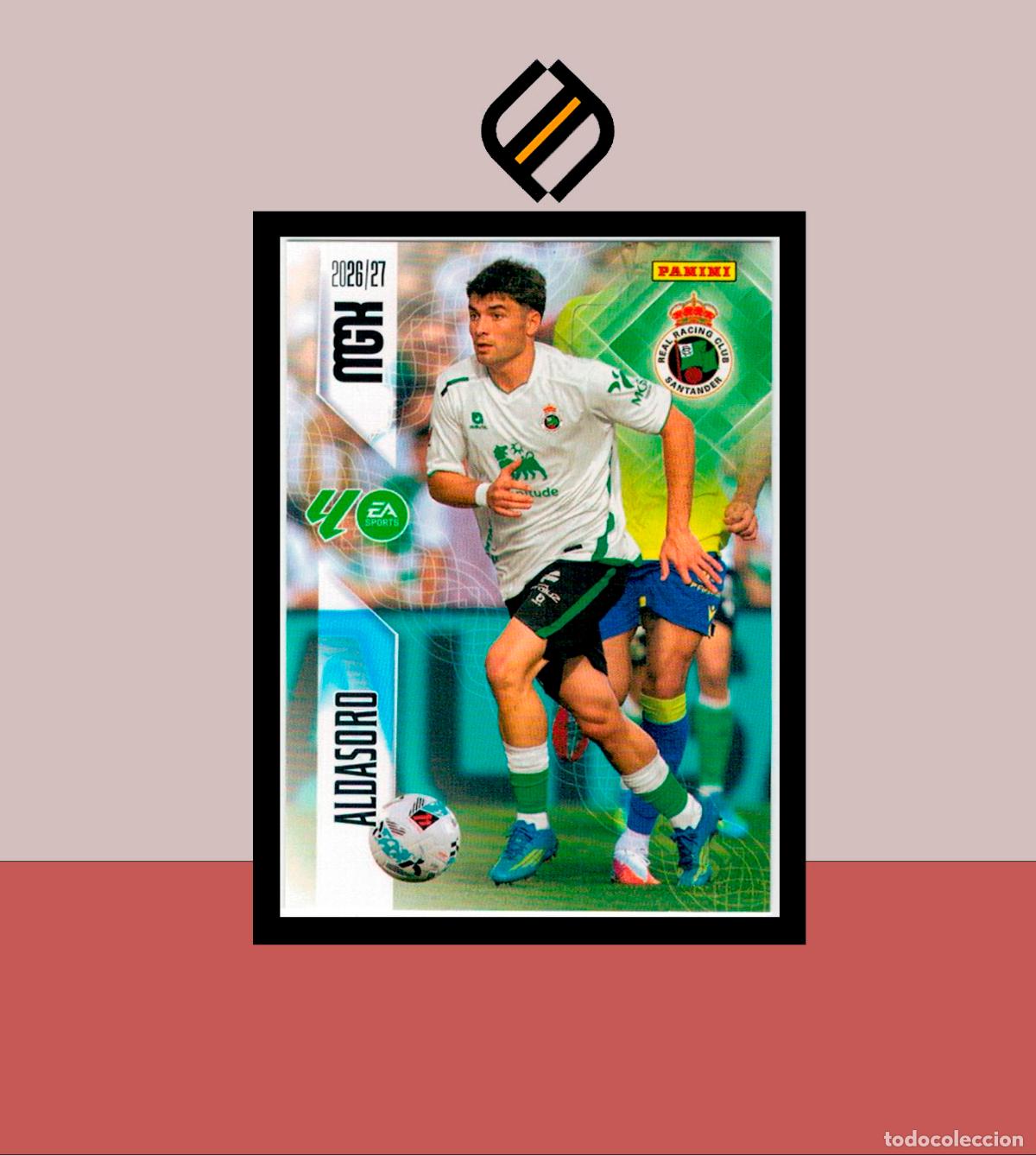 Cromos de f&uacute;tbol: MEGACRACKS 2026 2027 26 27 PANINI N&ordm; 283 ALDASORO RACING SANTANDER COLECCI&Oacute;N ALB&Uacute;M MGK