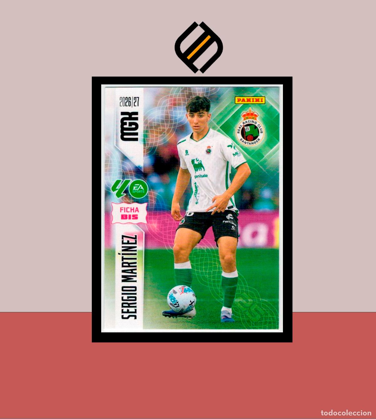 Cromos de f&uacute;tbol: MEGACRACKS 2026 2027 26 27 PANINI N&ordm; 283 BIS SERGIO MART&Iacute;NEZ RACING SANTANDER COLECCI&Oacute;N MGK 2 ED