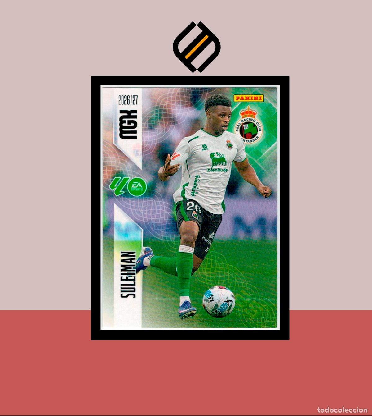 Cromos de f&uacute;tbol: MEGACRACKS 2026 2027 26 27 PANINI N&ordm; 284 SULEIMAN RACING SANTANDER COLECCI&Oacute;N ALB&Uacute;M MGK