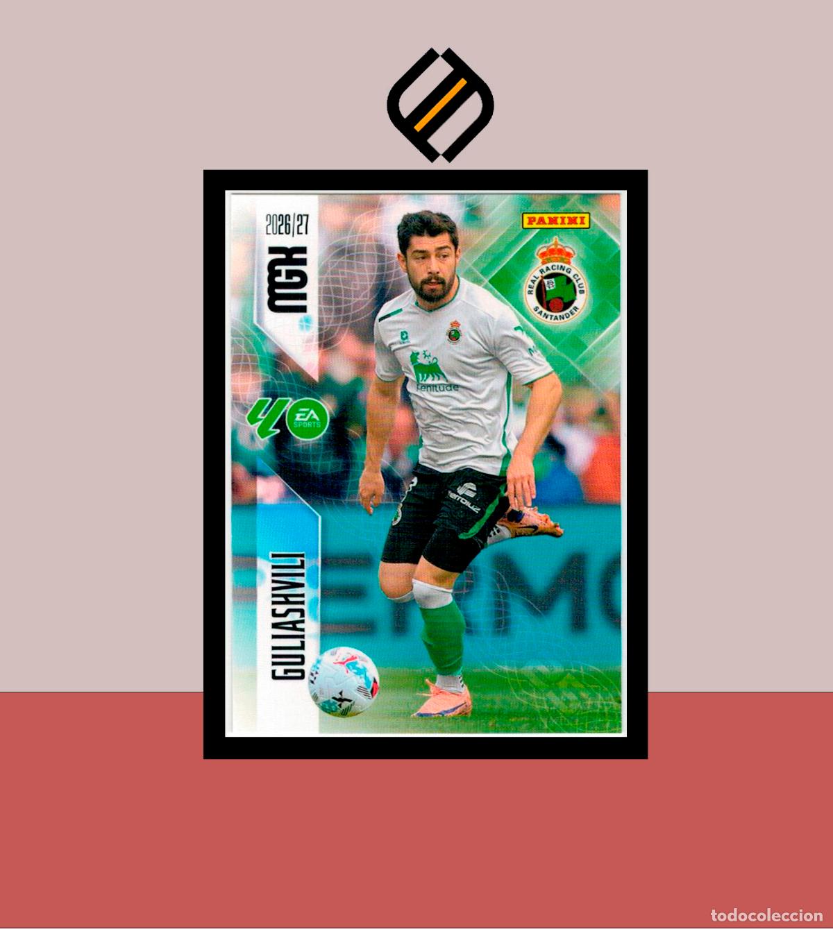 Cromos de f&uacute;tbol: MEGACRACKS 2026 2027 26 27 PANINI N&ordm; 286 GUILASHVILI RACING SANTANDER COLECCI&Oacute;N ALB&Uacute;M MGK