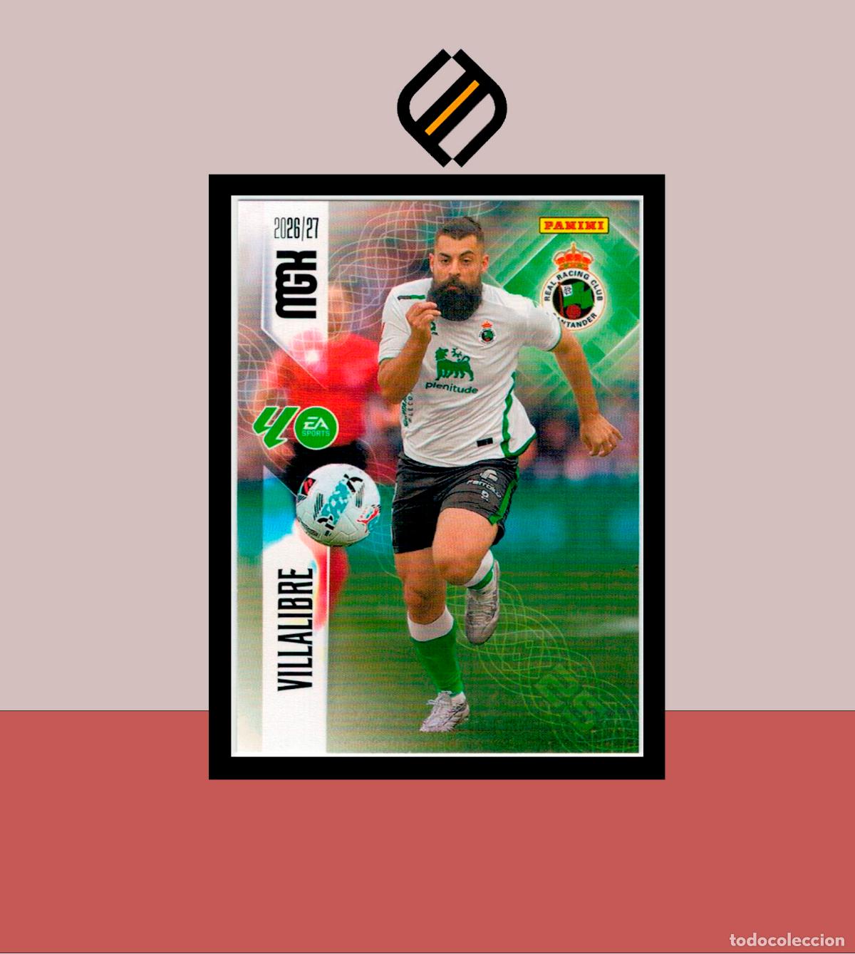 Cromos de f&uacute;tbol: MEGACRACKS 2026 2027 26 27 PANINI N&ordm; 287 VILLALIBRE RACING SANTANDER COLECCI&Oacute;N ALB&Uacute;M MGK