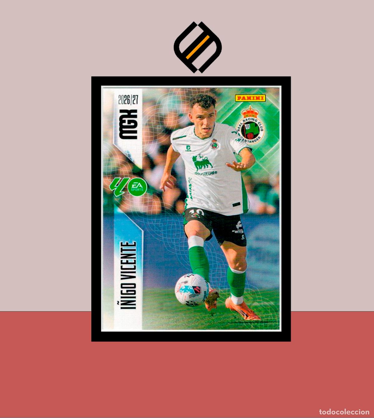 Cromos de f&uacute;tbol: MEGACRACKS 2026 2027 26 27 PANINI N&ordm; 288 &Iacute;&Ntilde;IGO VICENTE RACING SANTANDER COLECCI&Oacute;N ALB&Uacute;M MGK