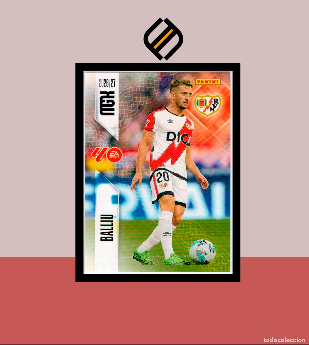 Cromos de f&uacute;tbol: MEGACRACKS 2026 2027 26 27 PANINI N&ordm; 293 BALLIU RAYO VALLECANO COLECCI&Oacute;N ALB&Uacute;M MGK