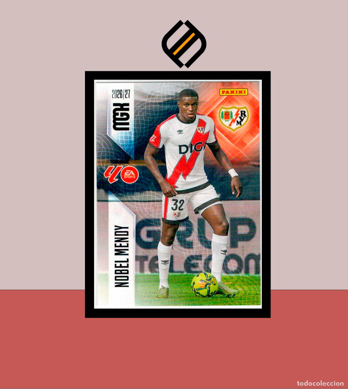 Cromos de f&uacute;tbol: MEGACRACKS 2026 2027 26 27 PANINI N&ordm; 295 NOVEL MENDY RAYO VALLECANO COLECCI&Oacute;N ALB&Uacute;M MGK
