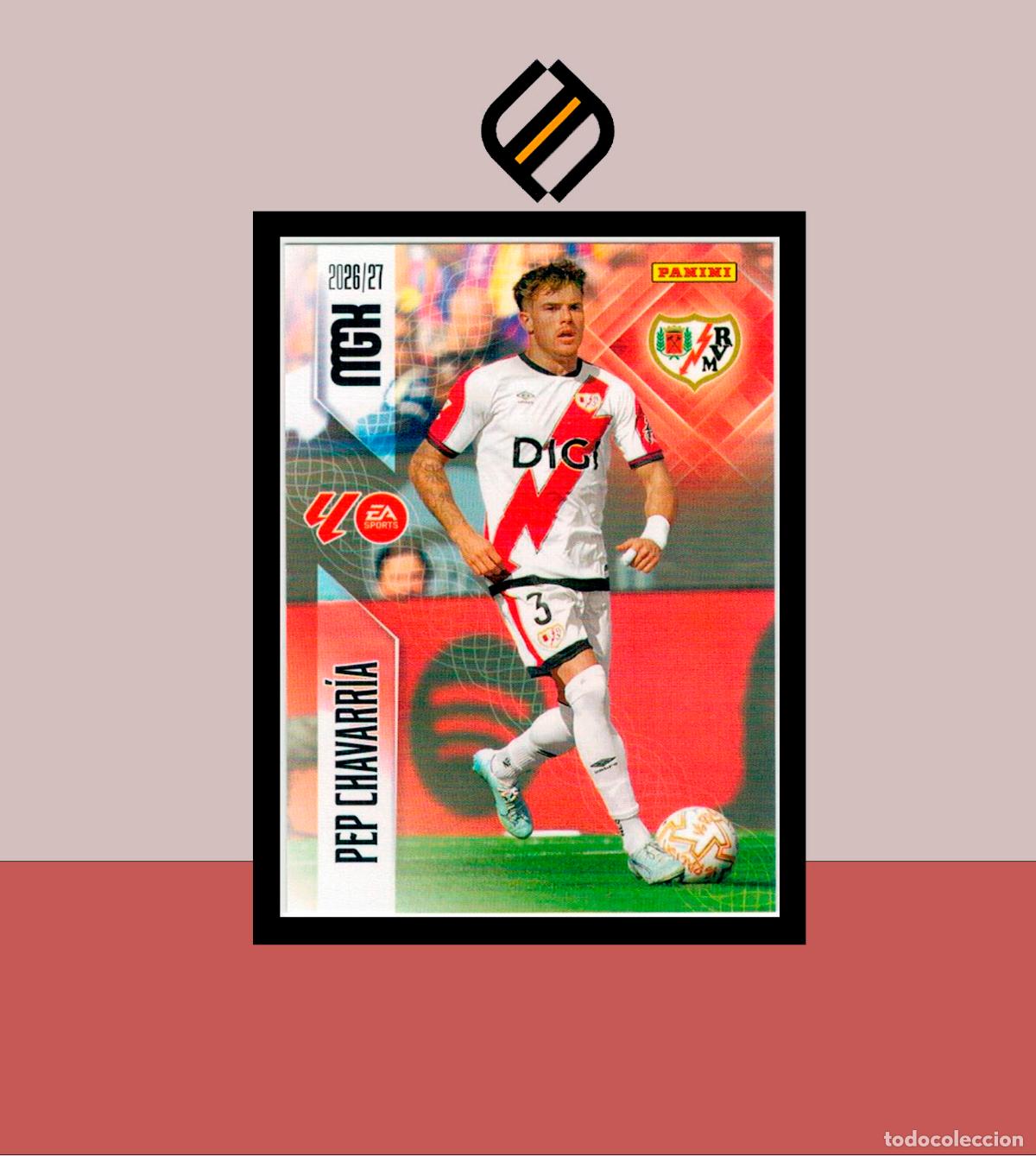 Cromos de f&uacute;tbol: MEGACRACKS 2026 2027 26 27 PANINI N&ordm; 297 PEP CHAVARR&Iacute;A RAYO VALLECANO COLECCI&Oacute;N ALB&Uacute;M MGK