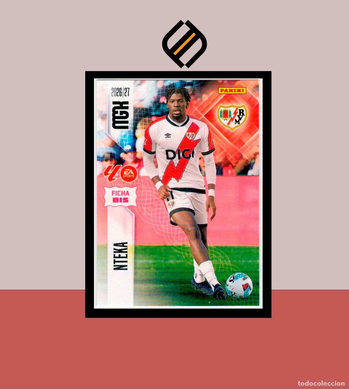 Cromos de f&uacute;tbol: MEGACRACKS 2026 2027 26 27 PANINI N&ordm; 297 BIS NTEKA RAYO VALLECANO COLECCI&Oacute;N ALB&Uacute;M MGK 2 EDICI&Oacute;N