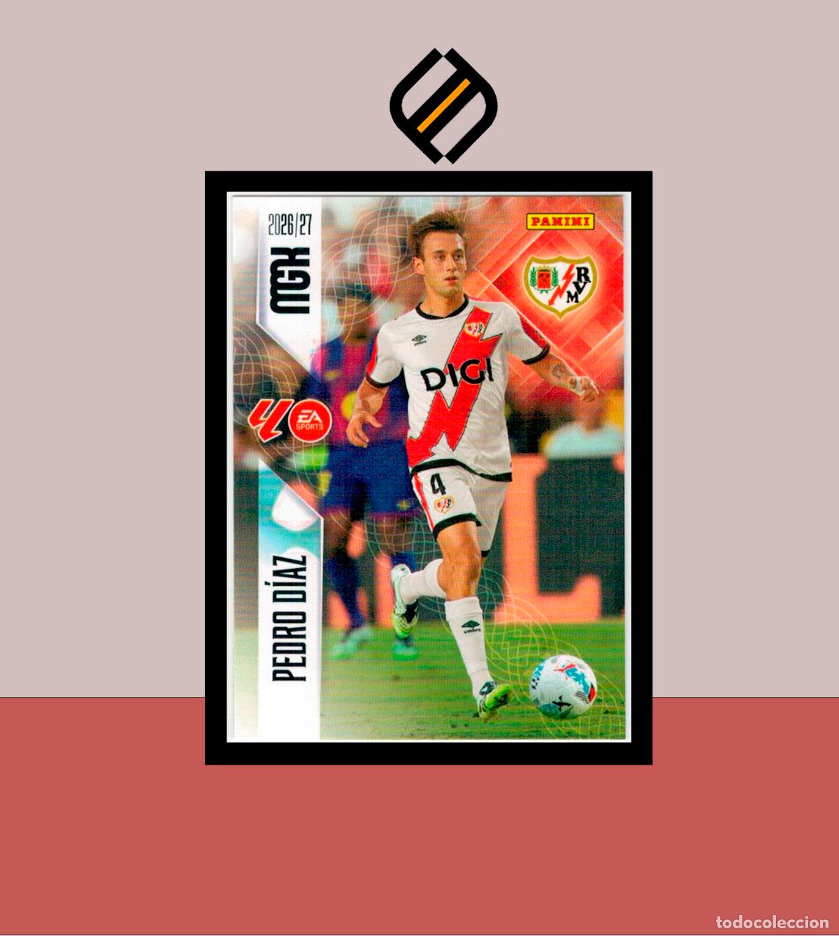 Cromos de f&uacute;tbol: MEGACRACKS 2026 2027 26 27 PANINI N&ordm; 298 PEDRO DIAZ RAYO VALLECANO COLECCI&Oacute;N ALB&Uacute;M MGK