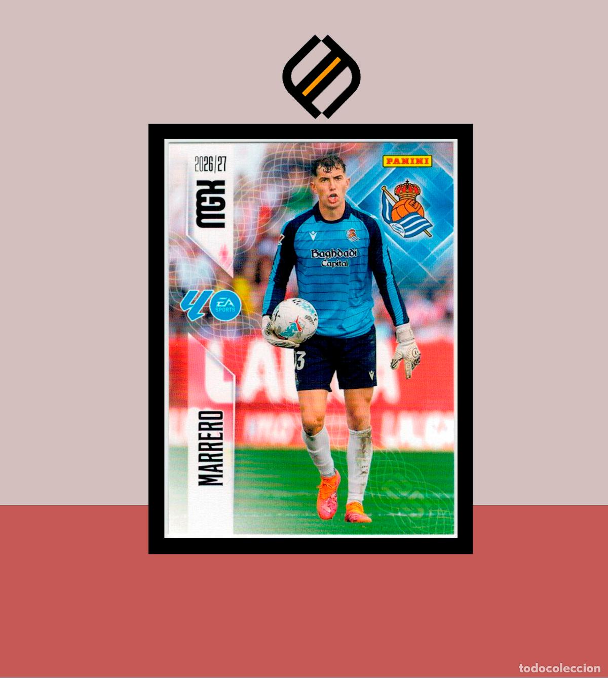 Cromos de f&uacute;tbol: MEGACRACKS 2026 2027 26 27 PANINI N&ordm; 309 MARRERO REAL SOCIEDAD COLECCI&Oacute;N ALB&Uacute;M MGK