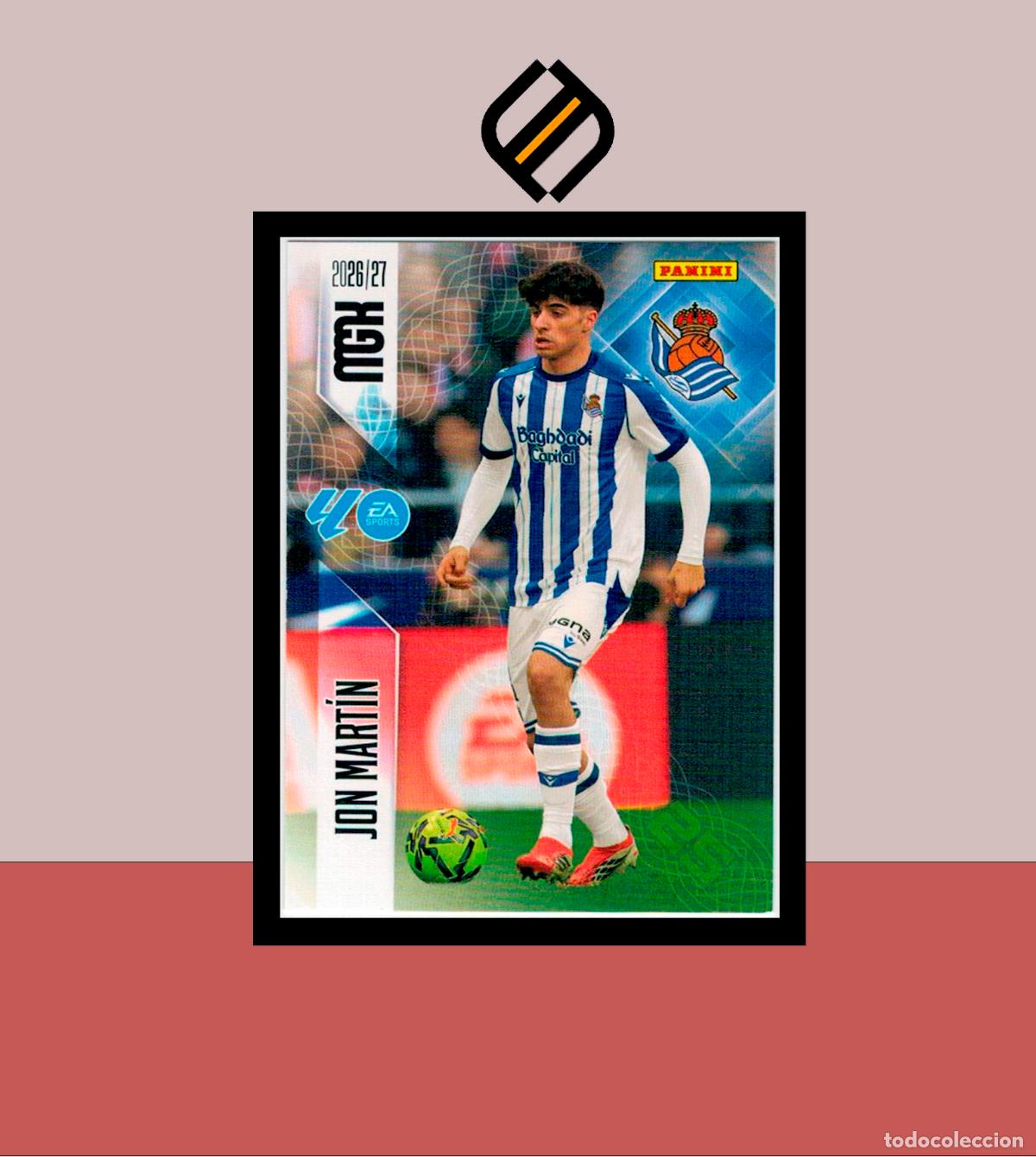 Cromos de f&uacute;tbol: MEGACRACKS 2026 2027 26 27 PANINI N&ordm; 311 JON MART&Iacute;N REAL SOCIEDAD COLECCI&Oacute;N ALB&Uacute;M MGK