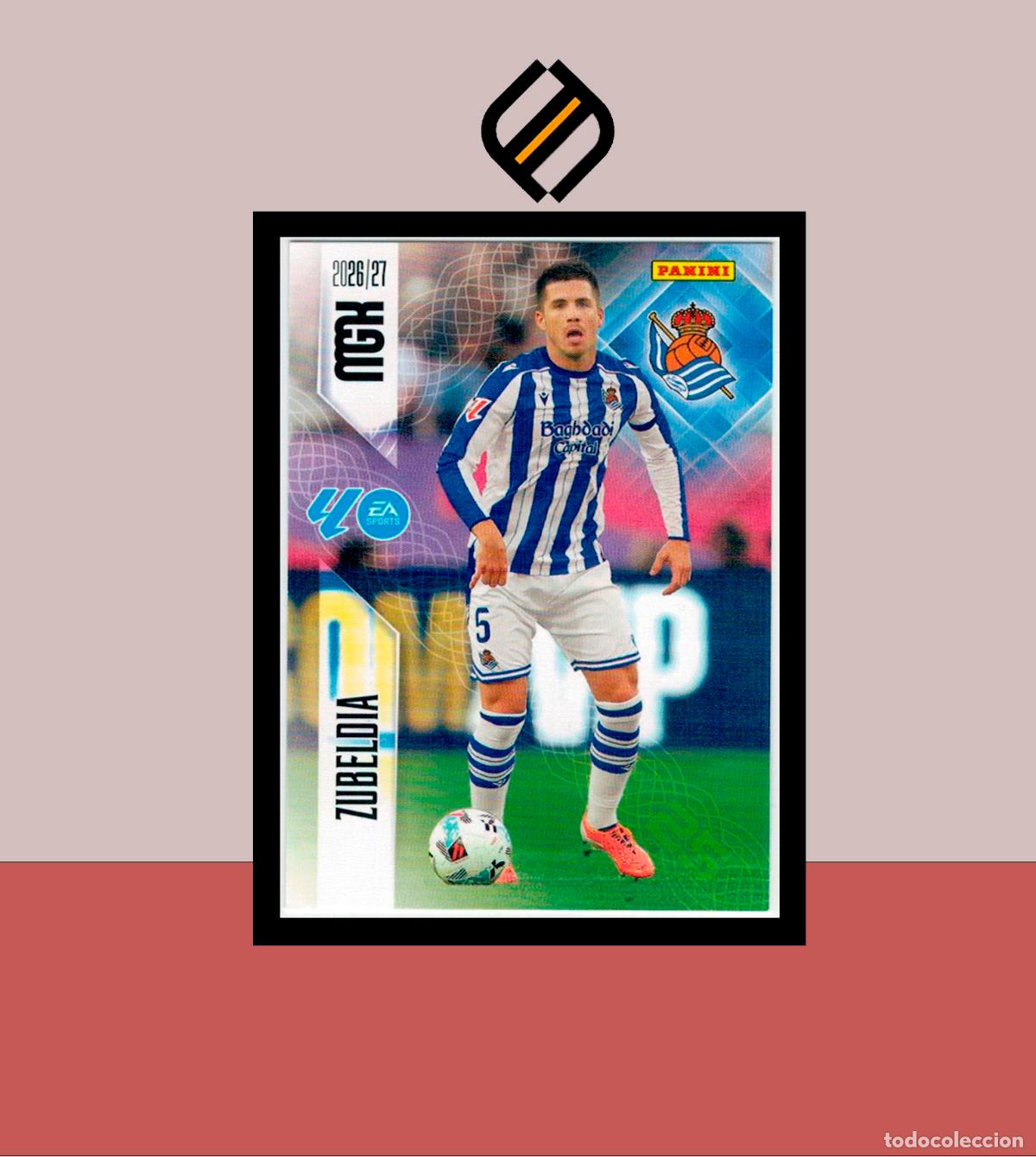 Cromos de f&uacute;tbol: MEGACRACKS 2026 2027 26 27 PANINI N&ordm; 312 ZUBELDIA REAL SOCIEDAD COLECCI&Oacute;N ALB&Uacute;M MGK