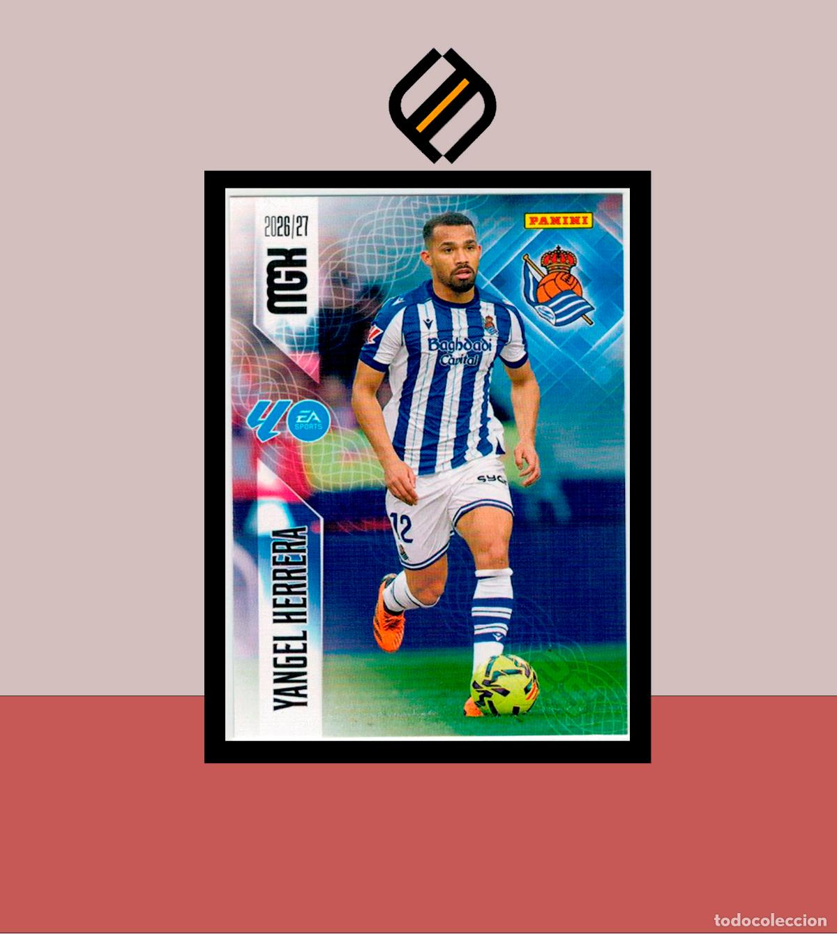 Cromos de f&uacute;tbol: MEGACRACKS 2026 2027 26 27 PANINI N&ordm; 318 YANGEL HERRERA REAL SOCIEDAD COLECCI&Oacute;N ALB&Uacute;M MGK 2 EDICI&Oacute;N