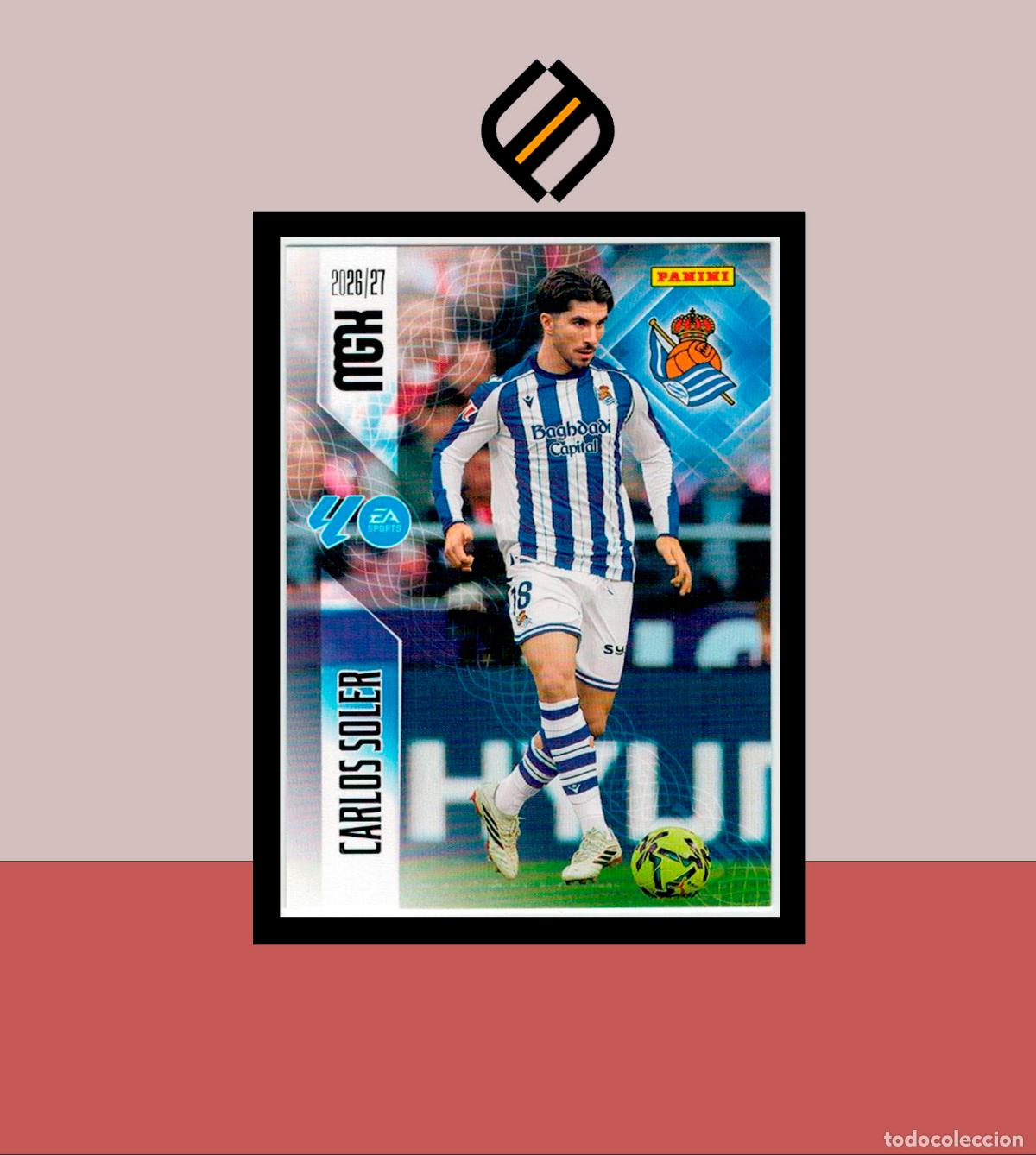 Cromos de f&uacute;tbol: MEGACRACKS 2026 2027 26 27 PANINI N&ordm; 319 CARLOS SOLER REAL SOCIEDAD COLECCI&Oacute;N ALB&Uacute;M MGK