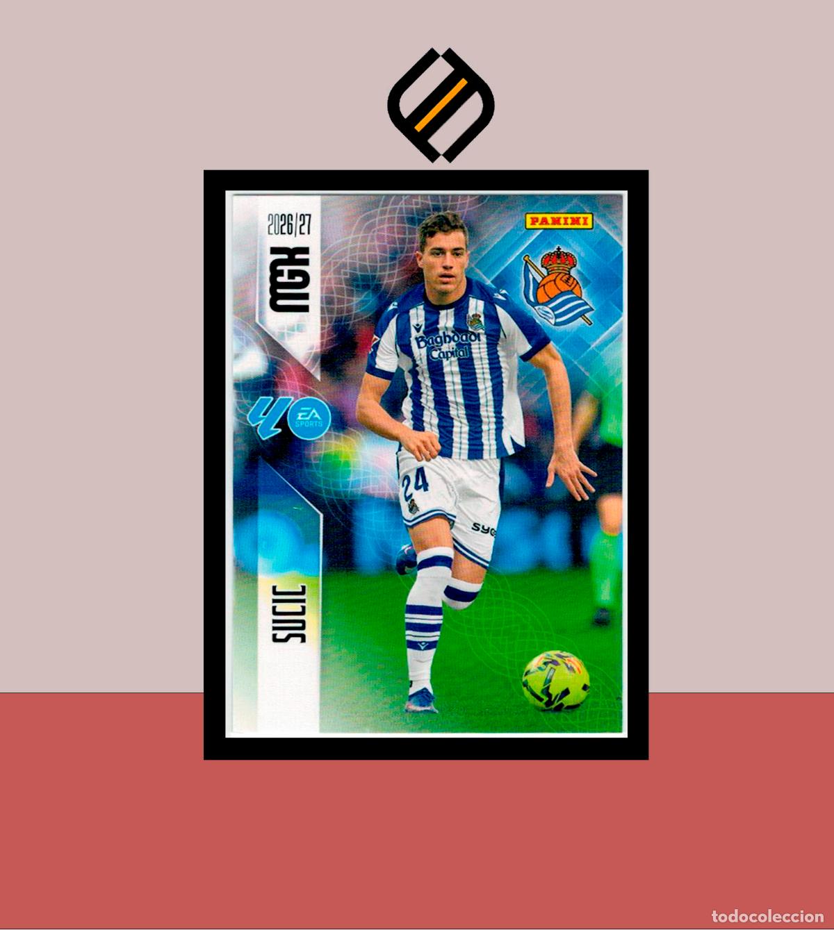 Cromos de f&uacute;tbol: MEGACRACKS 2026 2027 26 27 PANINI N&ordm; 320 SUCIC REAL SOCIEDAD COLECCI&Oacute;N ALB&Uacute;M MGK