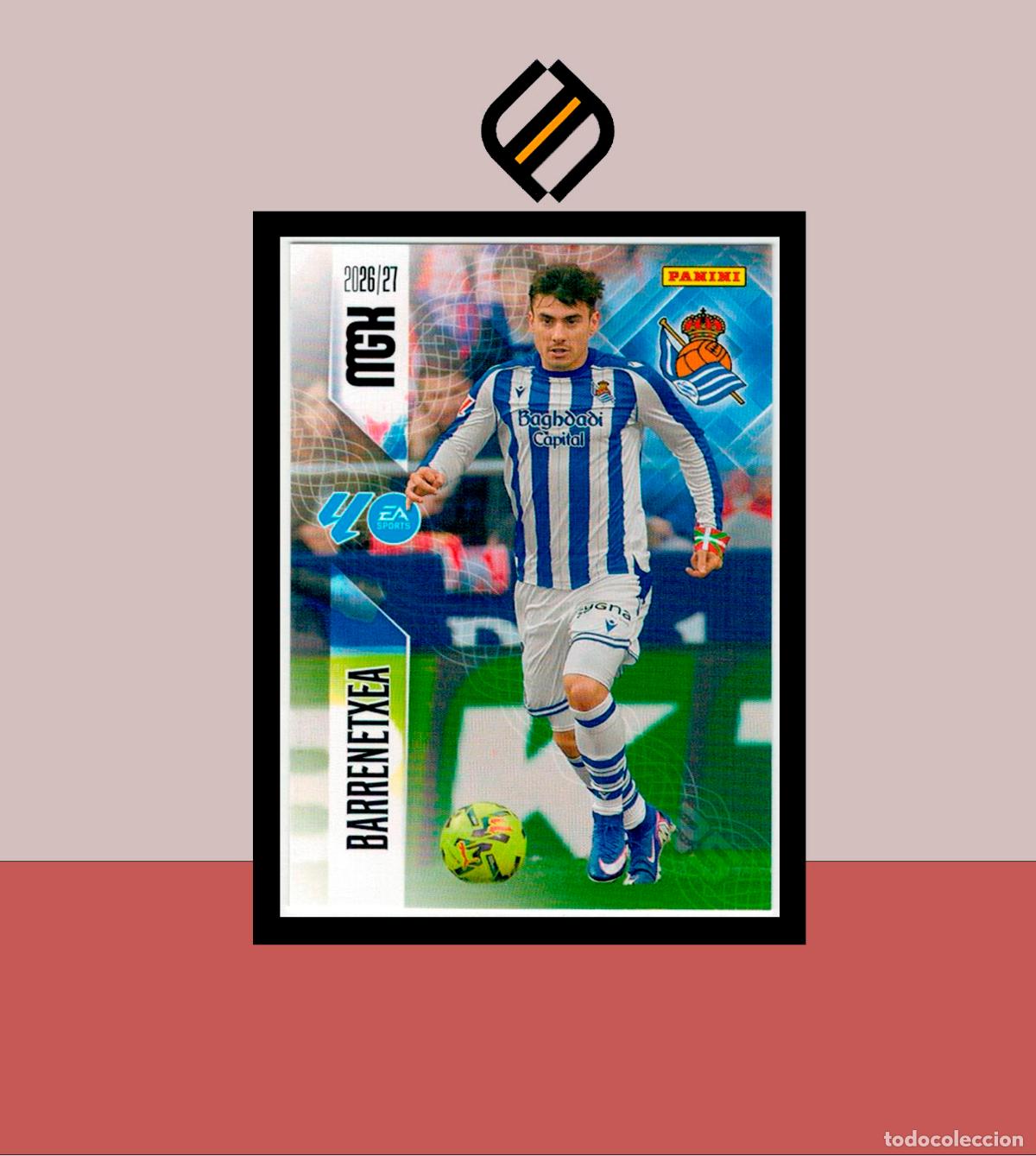 Cromos de f&uacute;tbol: MEGACRACKS 2026 2027 26 27 PANINI N&ordm; 321 BARRENETXEA REAL SOCIEDAD COLECCI&Oacute;N ALB&Uacute;M MGK