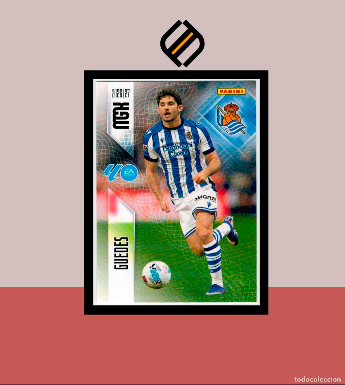 Cromos de f&uacute;tbol: MEGACRACKS 2026 2027 26 27 PANINI N&ordm; 322 GUEDES REAL SOCIEDAD COLECCI&Oacute;N ALB&Uacute;M MGK