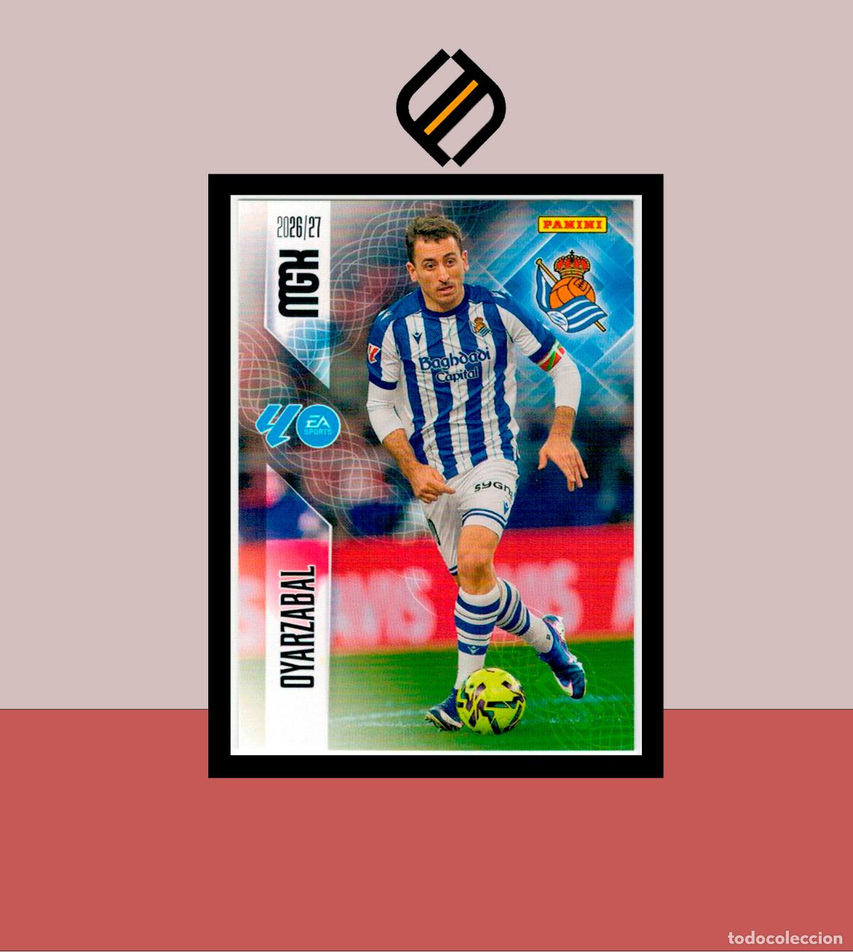 Cromos de f&uacute;tbol: MEGACRACKS 2026 2027 26 27 PANINI N&ordm; 324 OYARZABAL REAL SOCIEDAD COLECCI&Oacute;N ALB&Uacute;M MGK