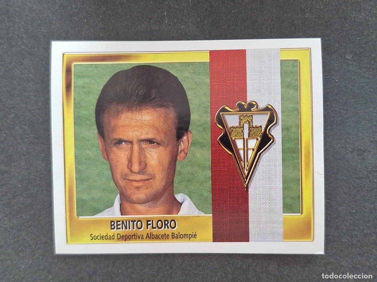 Cromos de f&uacute;tbol: L3 BENITO FLORO ENTRENADOR ALBACETE BALOMPIE LIGA ESTE 1995 1996 95 96 NUNCA PEGADO SIN PEGAR