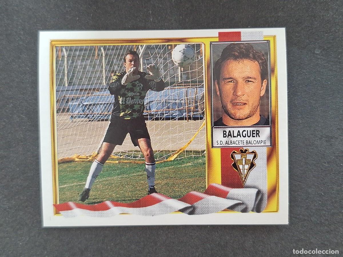 Cromos de f&uacute;tbol: L3 BALAGUER ALBACETE BALOMPIE LIGA ESTE 1995 1996 95 96 NUNCA PEGADO SIN PEGAR