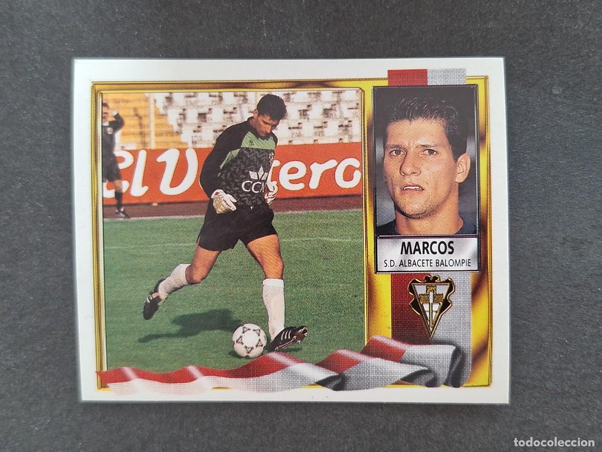 Cromos de f&uacute;tbol: L3 MARCOS ALBACETE BALOMPIE LIGA ESTE 1995 1996 95 96 NUNCA PEGADO SIN PEGAR