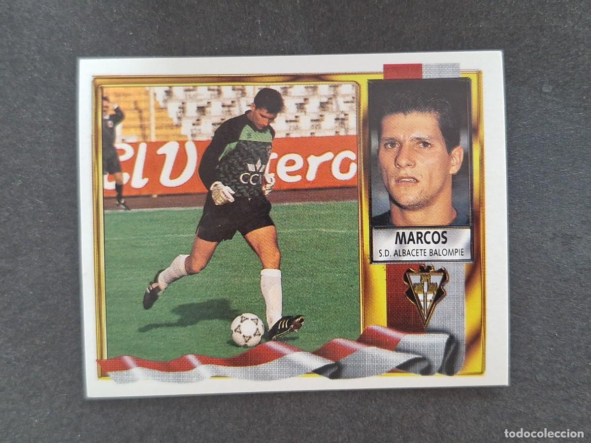 Cromos de f&uacute;tbol: L3 MARCOS ALBACETE BALOMPIE LIGA ESTE 1995 1996 95 96 NUNCA PEGADO SIN PEGAR
