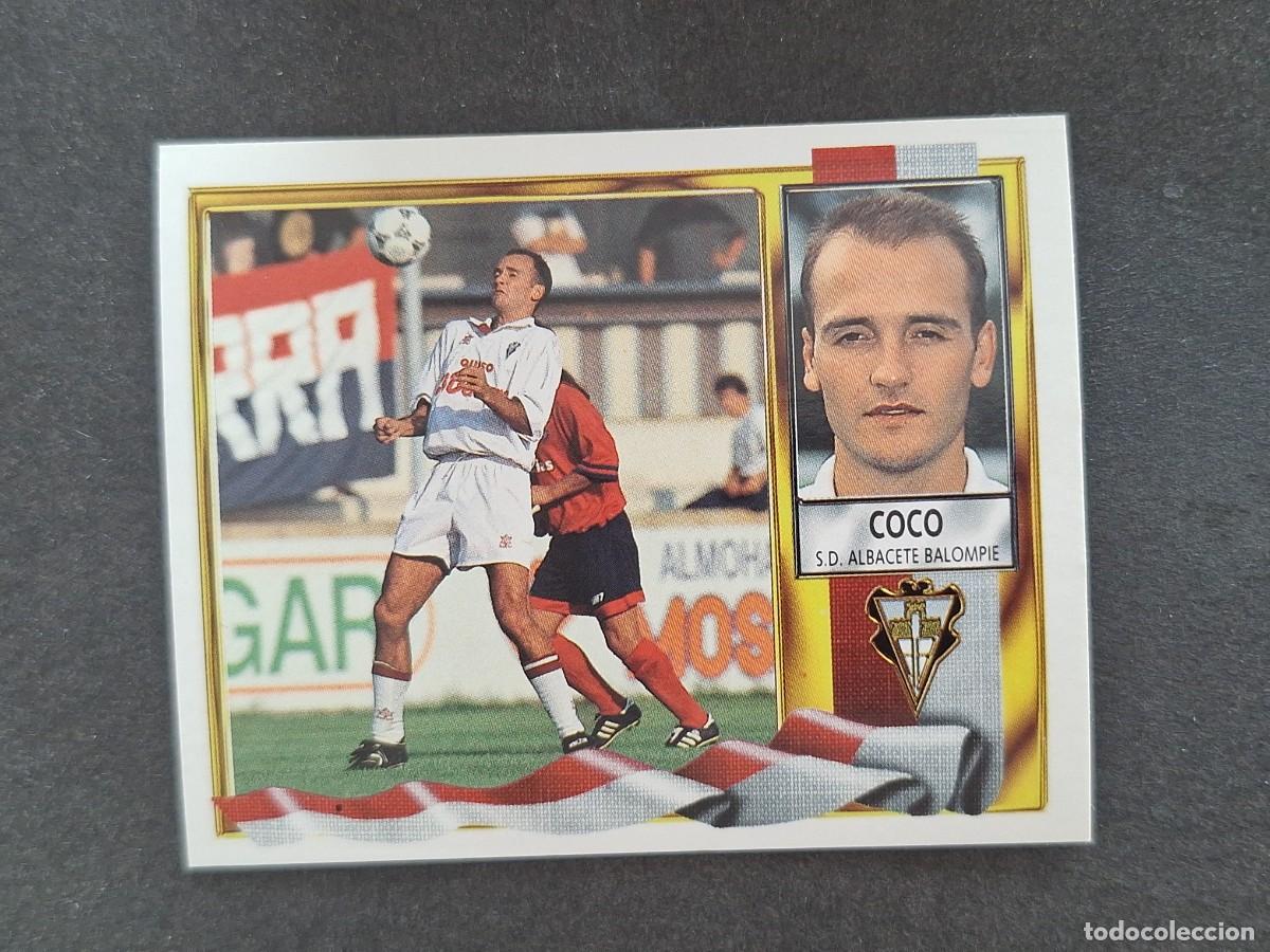 Cromos de f&uacute;tbol: L3 COCO ALBACETE BALOMPIE LIGA ESTE 1995 1996 95 96 NUNCA PEGADO SIN PEGAR