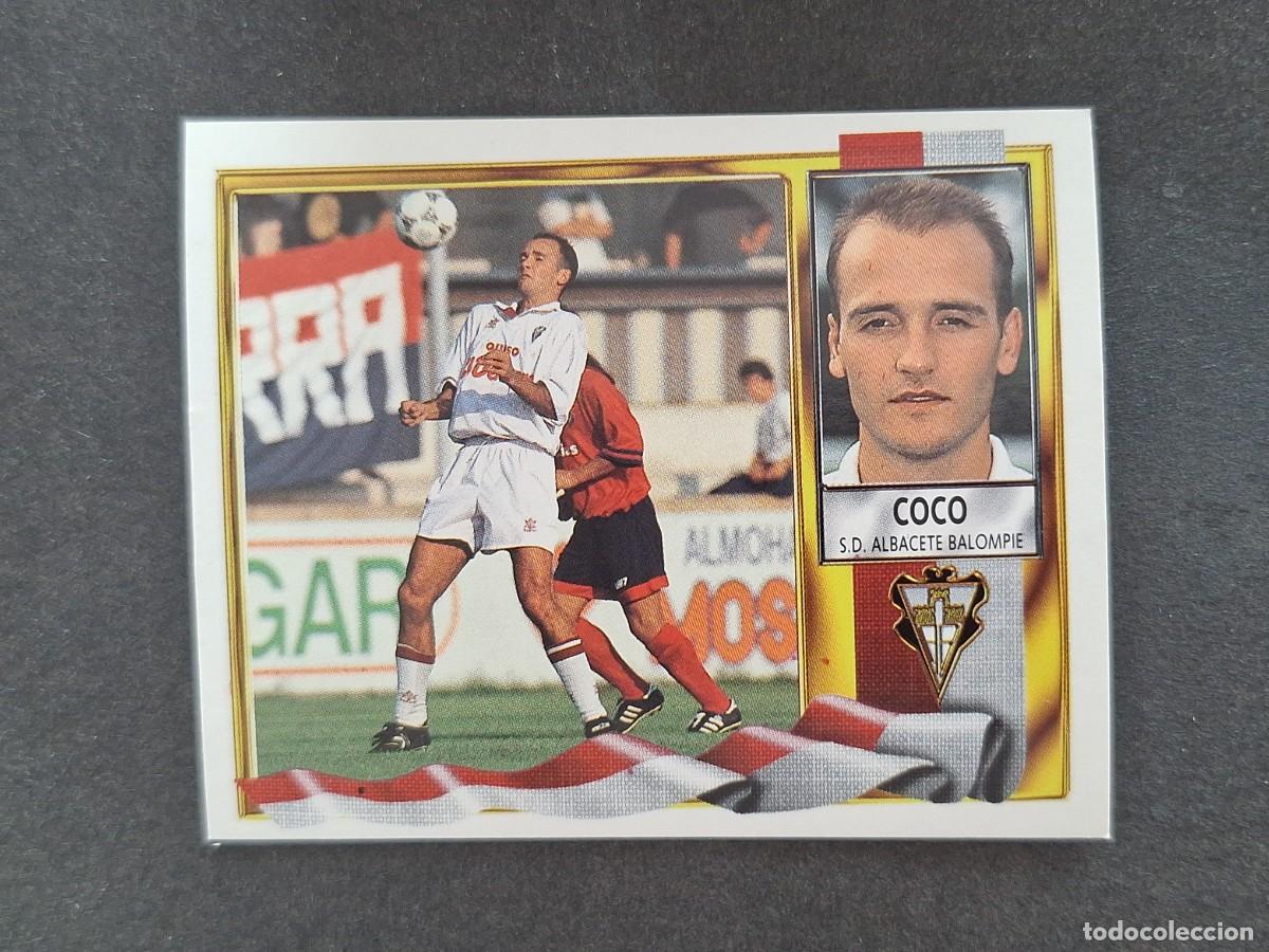 Cromos de f&uacute;tbol: L3 COCO ALBACETE BALOMPIE LIGA ESTE 1995 1996 95 96 NUNCA PEGADO SIN PEGAR