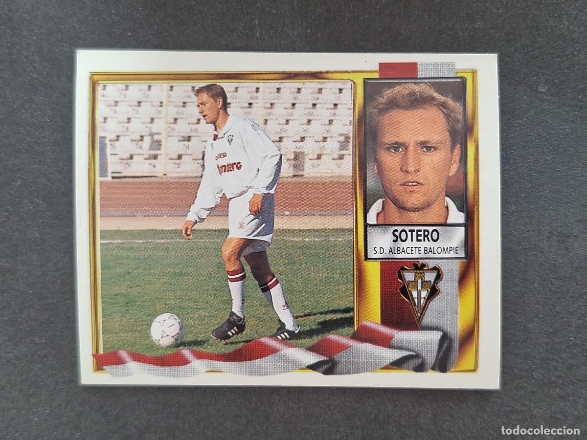 Cromos de f&uacute;tbol: L3 SOTERO ALBACETE BALOMPIE LIGA ESTE 1995 1996 95 96 NUNCA PEGADO SIN PEGAR