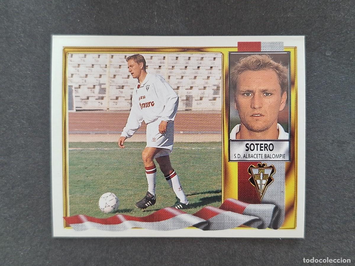 Cromos de f&uacute;tbol: L3 SOTERO ALBACETE BALOMPIE LIGA ESTE 1995 1996 95 96 NUNCA PEGADO SIN PEGAR