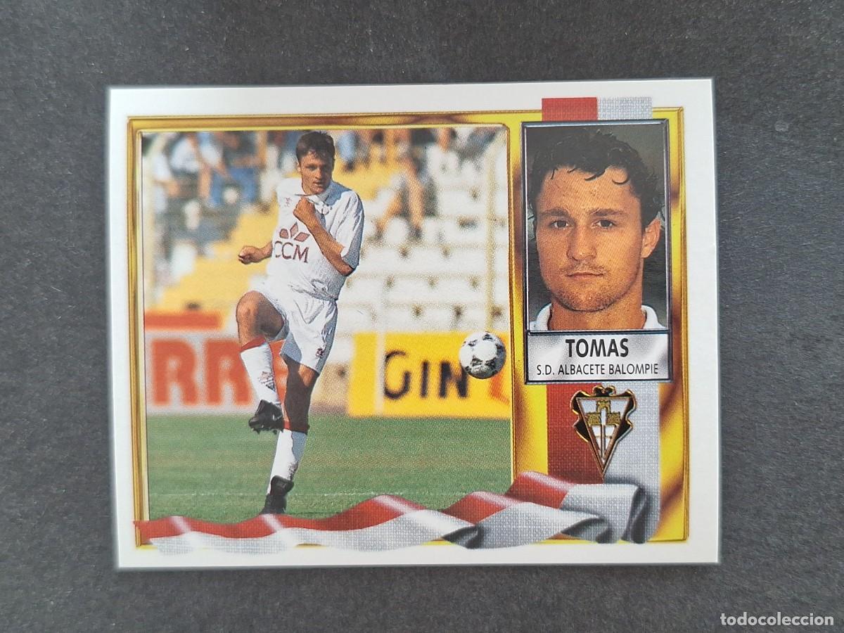 Cromos de f&uacute;tbol: L3 TOMAS ALBACETE BALOMPIE LIGA ESTE 1995 1996 95 96 NUNCA PEGADO SIN PEGAR
