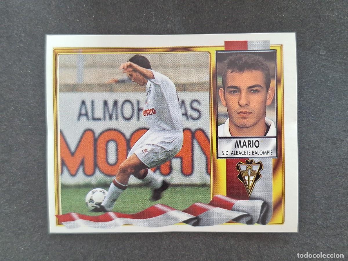 Cromos de f&uacute;tbol: L3 MARIO ALBACETE BALOMPIE LIGA ESTE 1995 1996 95 96 NUNCA PEGADO SIN PEGAR