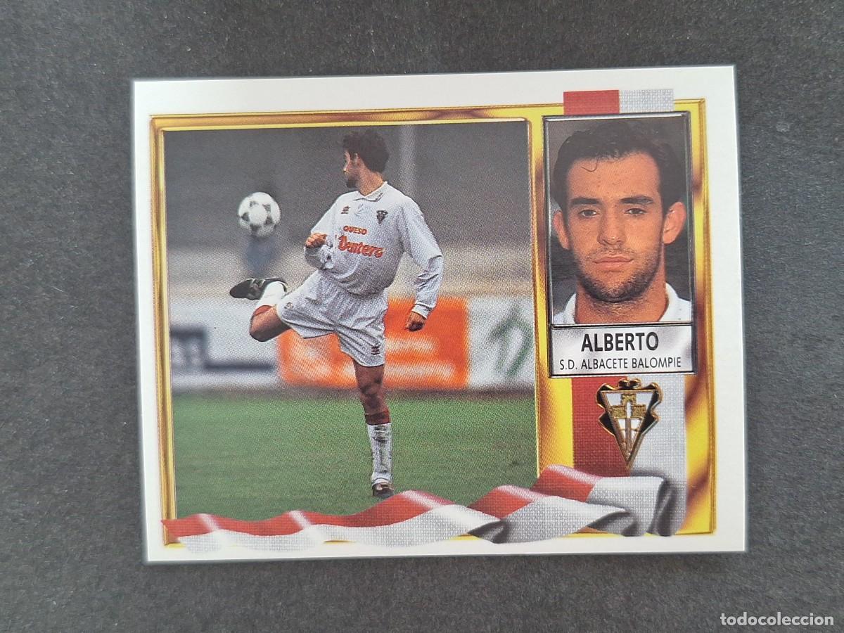 Cromos de f&uacute;tbol: L3 ALBERTO ALBACETE BALOMPIE LIGA ESTE 1995 1996 95 96 NUNCA PEGADO SIN PEGAR