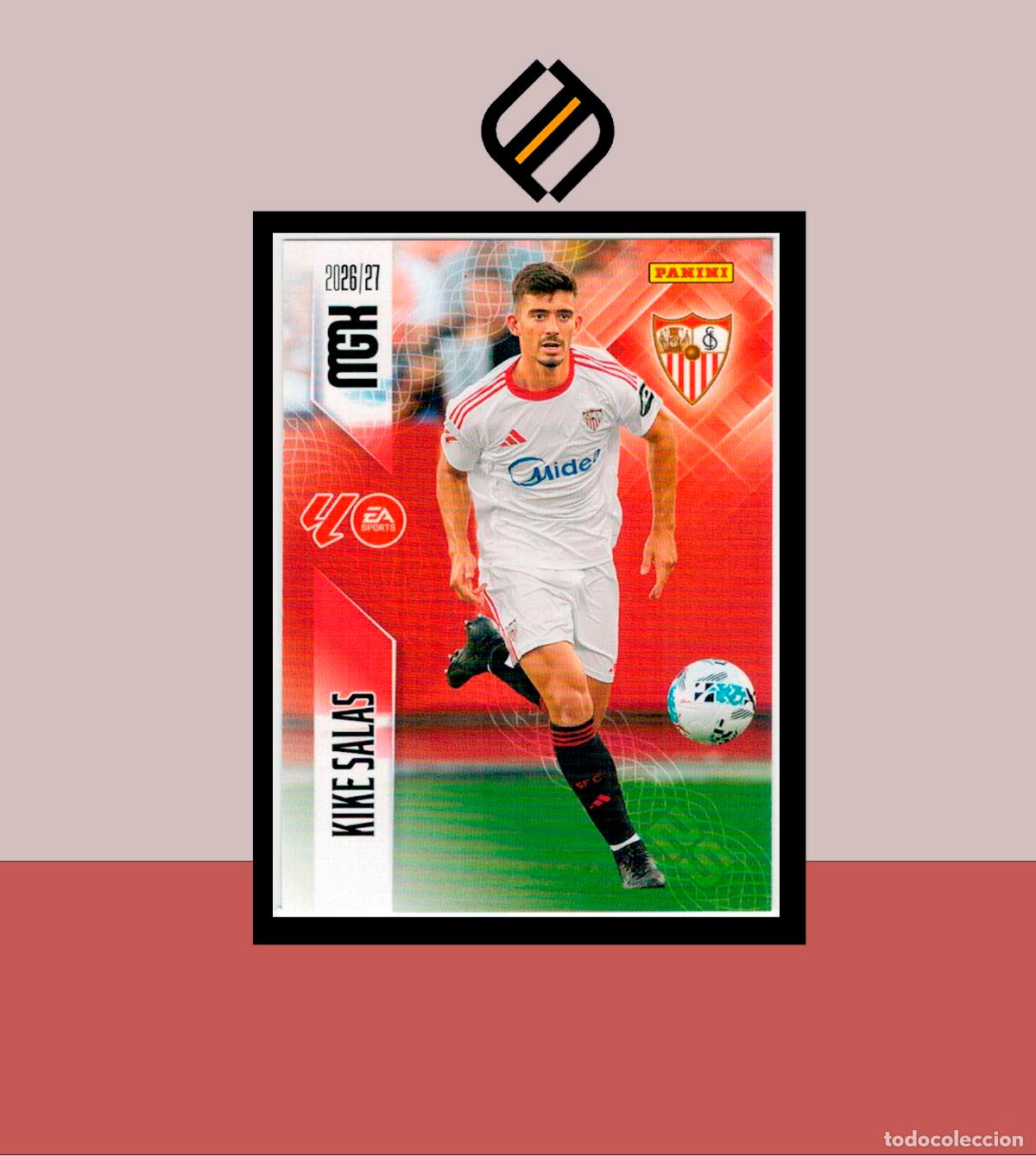 Cromos de f&uacute;tbol: MEGACRACKS 2026 2027 26 27 PANINI N&ordm; 330 KIKE SALAS SEVILLA COLECCI&Oacute;N ALB&Uacute;M MGK