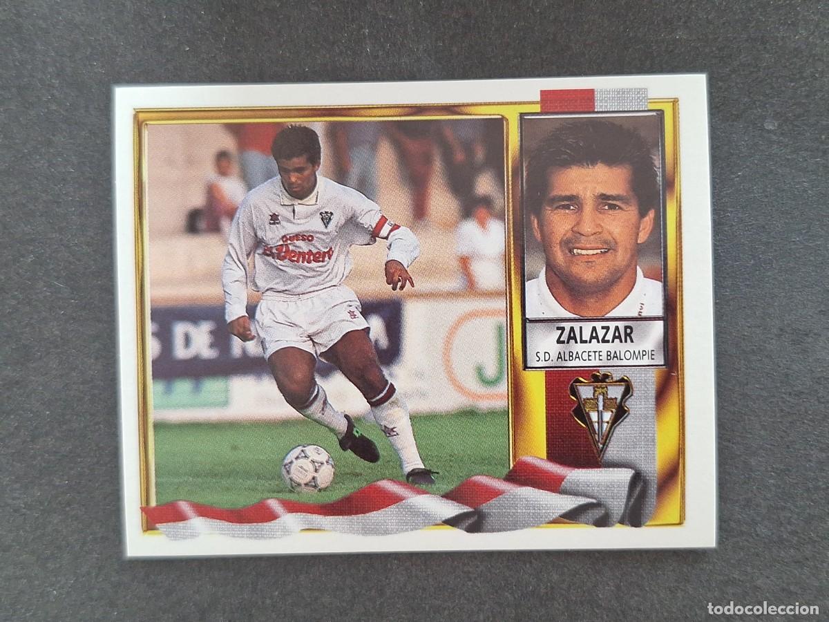 Cromos de f&uacute;tbol: L3 ZALAZAR ALBACETE BALOMPIE LIGA ESTE 1995 1996 95 96 NUNCA PEGADO SIN PEGAR