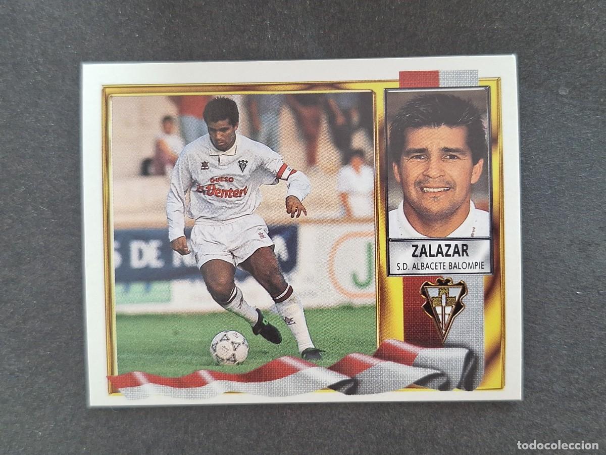 Cromos de f&uacute;tbol: L3 ZALAZAR ALBACETE BALOMPIE LIGA ESTE 1995 1996 95 96 NUNCA PEGADO SIN PEGAR